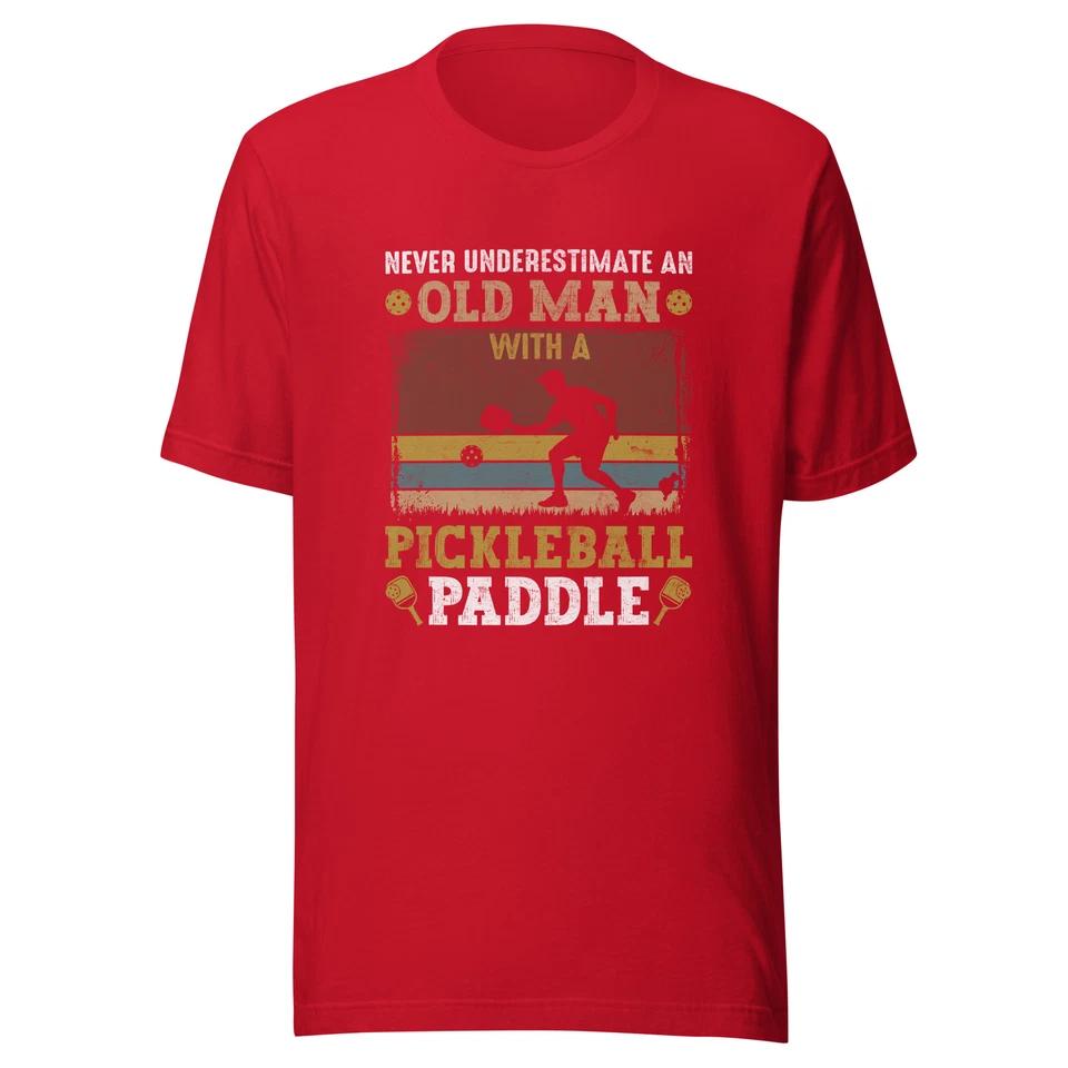 Pickleball T-shirt - Never Underestimate an Old Man 2 S