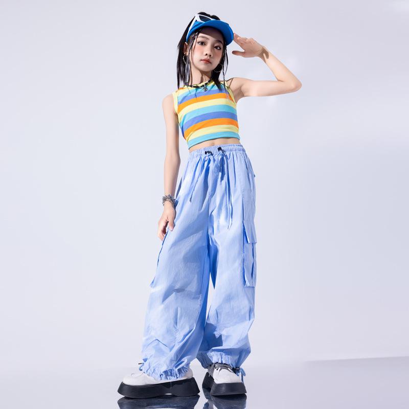 Costum de dans jazz la modă pentru fete pentru spectacole de vară