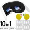 Tempered Glass for Meta Quest 3 VR Lens Protector HD Anti-scratch Soft Hydrogel Films for Headset Full Cover Screen Protector
