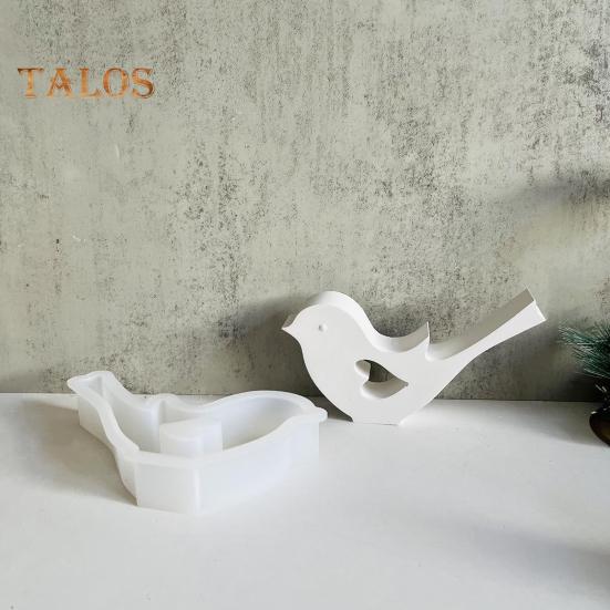 Silikonová forma na ptáky pro odlévání, omyvatelná sádrová forma na ptáky, pryskyřičná forma, forma na ptáky, svíčky, mýdla, forma pro řemesla, DIY domácí dekorace, dárky