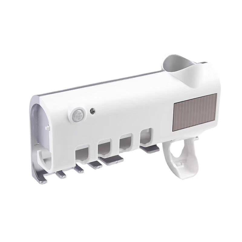 UV Tandborststerilisator & Automatisk Tandkrämsdispenser med Punch-Fri Installation
