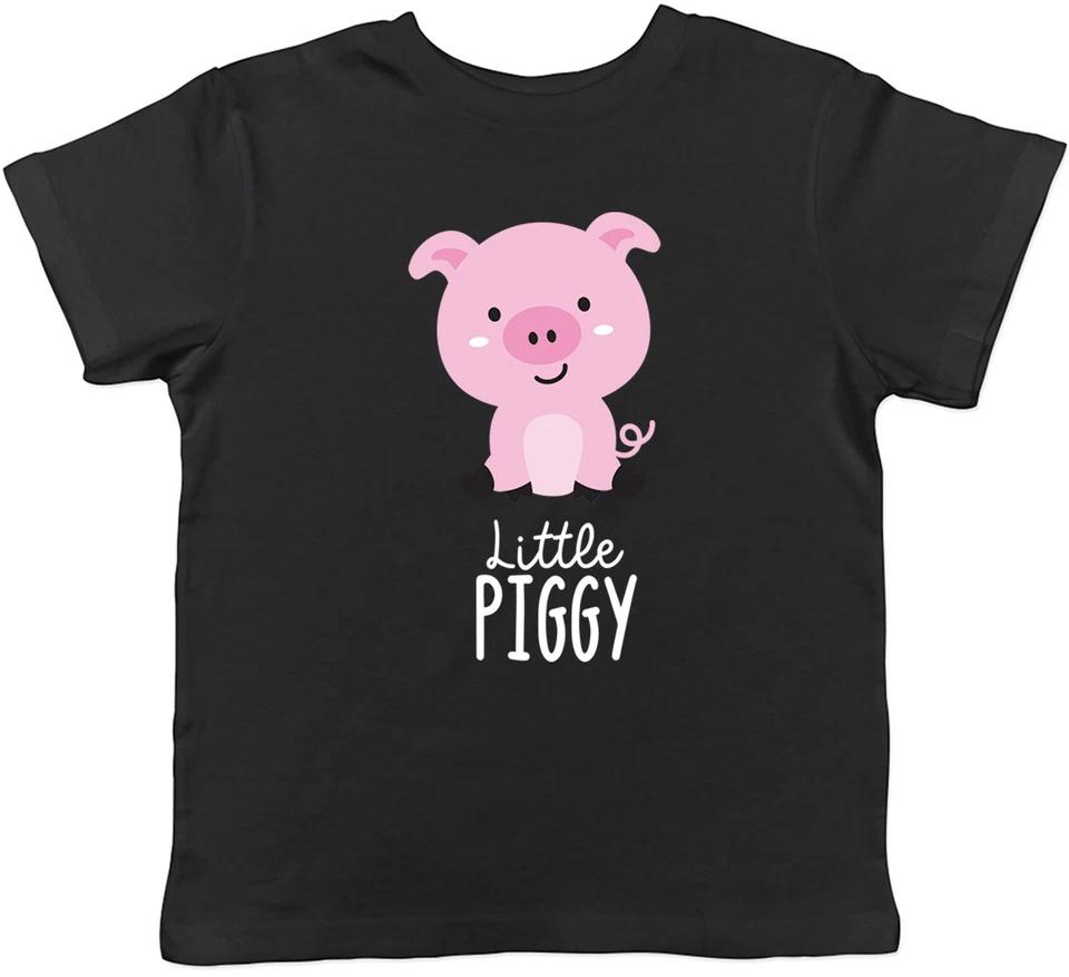 Little Piggy Pig Lover Funny Kids T-Shirt Boys Girls Gift 100