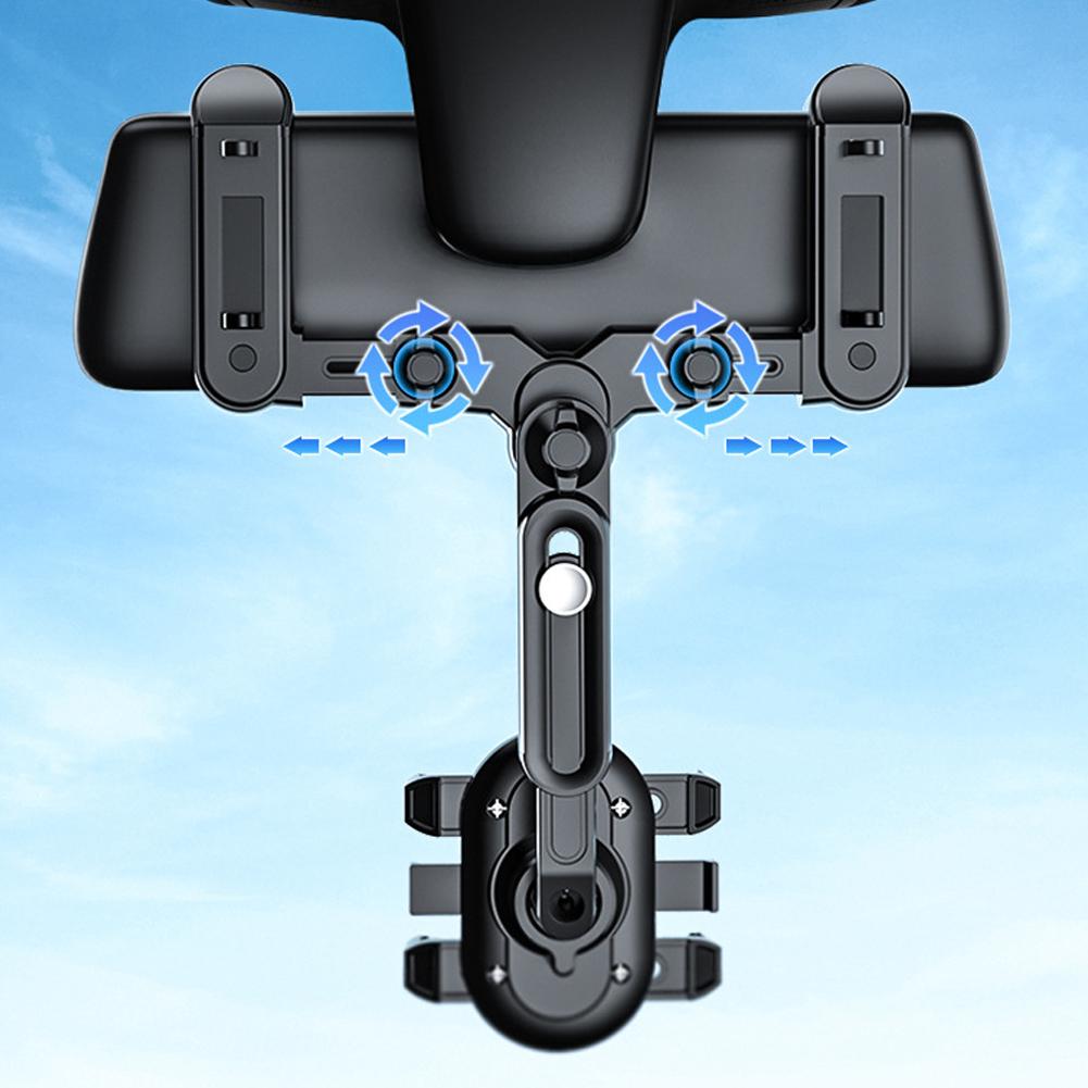 Snap-on Teleskopische Autotelefonhalterung Auto Innenraum Rückspiegel GPS Handyhalterung Einziehbar Fahrrekorder Halterung
