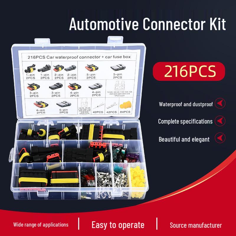 622-Piece Automotive Waterproof Connector Kit for Xenon Headlight Wiring Harnesses