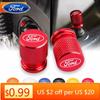 Car Sticker 2026 Ford New 2025 Hot 4PCS/Set Aluminum Alloy Car Wheel Tire Valve Caps Dust Covers Rim For Ford ST Racing RS S Mus