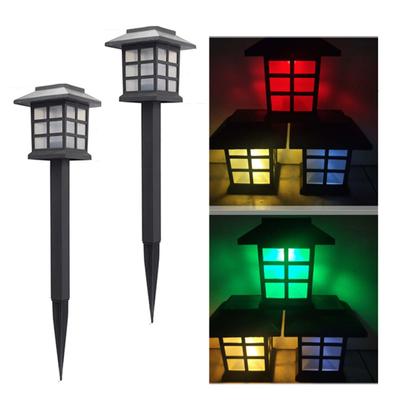 Luce Stradale Solare Luce Cambia Colore Prato Terreno Paesaggio Cortile Luce Notturna Giardino