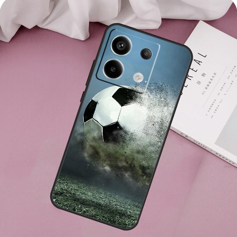Football Soccer Ball Case For Xiaomi Redmi Note 13 Pro 14 12 11 10 9 11S 12S Redmi 15 14C 10C 12C 13C 15C Cover
