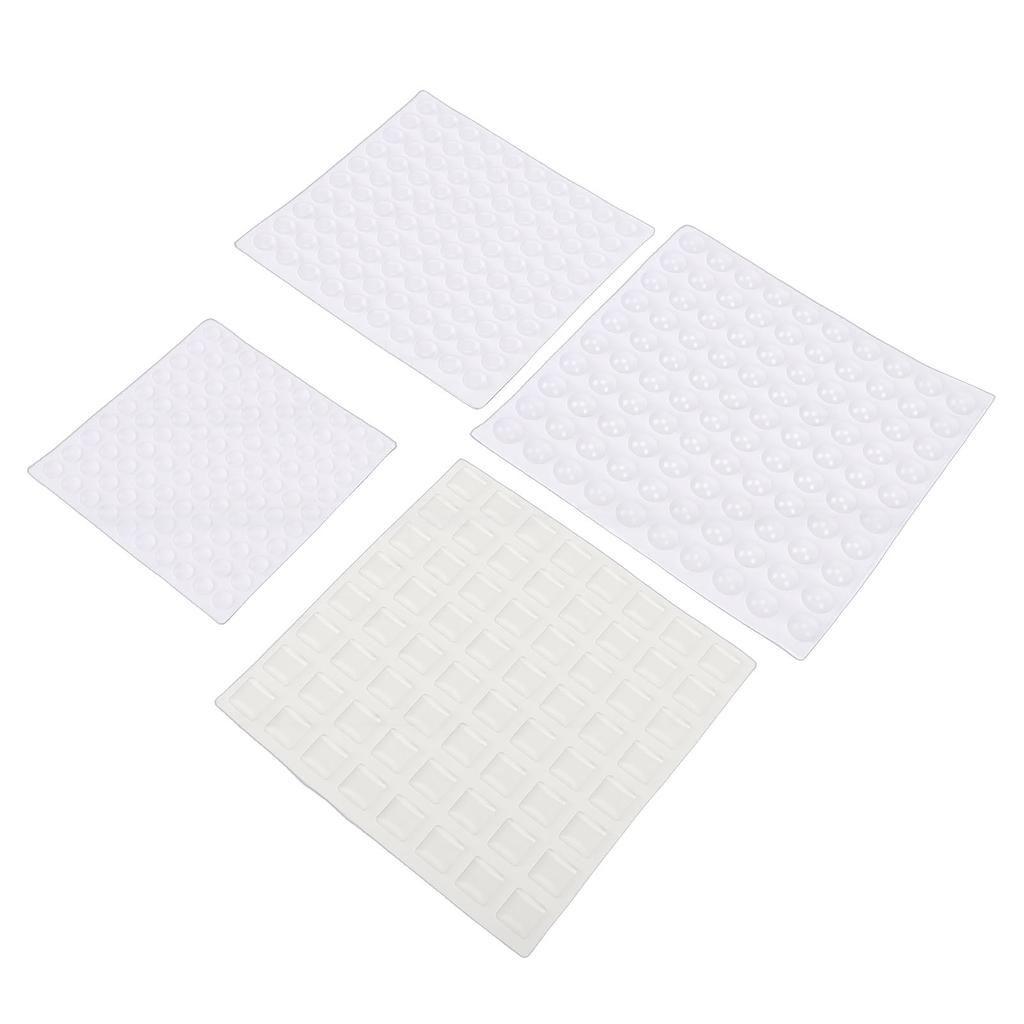 364pcs Bump Dots for Visually Impaired Assorted Shapes Low Vision Braille Stickers Silicone Raised Tactile Dots White