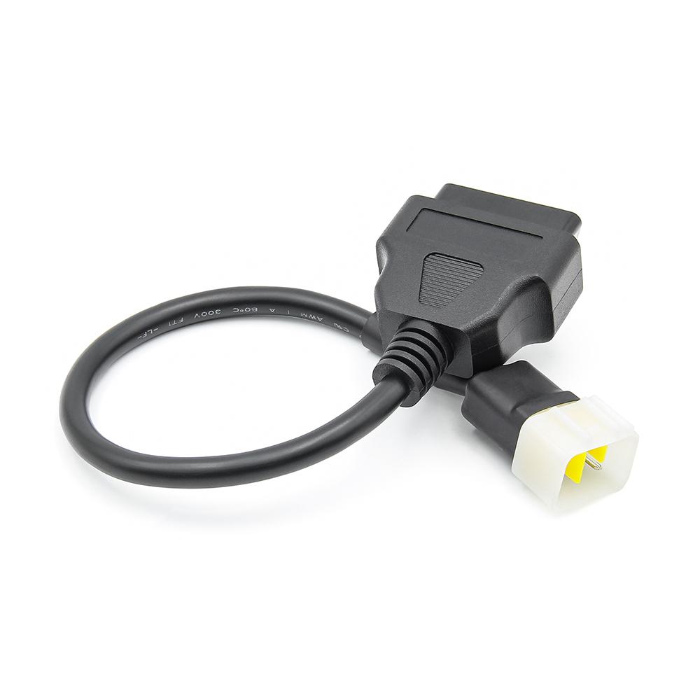 6Pin To 16Pin for DELPHI Motorcycle Motorbike Diagnostic Connector Adapter Cable 6 Pin To 16 Pin Extension Connector Cable