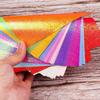 50 Stück Mehrfarbiges Quadratisches Origami-Papier DIY Handgemachtes Kartonpapier Faltpapier Papierschnitte