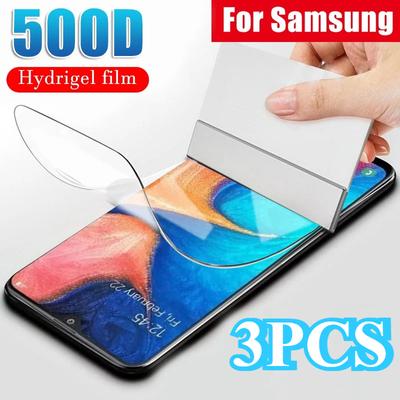 3 STÜCK Schutz-Hydrogelfolie für Samsung A71 A51 A41 A31 A70 A50 S20 S10 S9 S8 Note 20 Ultra 10 Plus(Nicht Glas) Schutzfolie