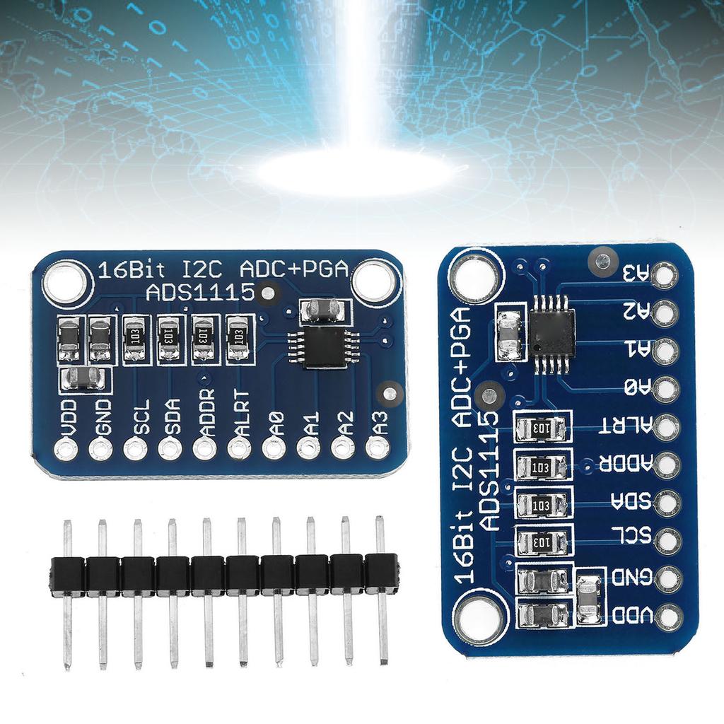 16 Bit I2C  , Analog to Digital Converter Module with Programmable Gain Amplifier, for   Controller Development Board