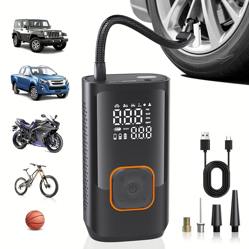 YIJU Rechargeable Tire Inflator Digital Cordless Car Tyre Inflator For Motocycle Bicycle Balls Portable Compressor Air Pump