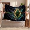 Werder Bremen FC Personalized Fleece Blanket With Football Logo, Custom Name Text Soft Warm Home Throw Blanket