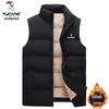 Woodpecker Plus Men's Velvet Lambswool Vest - Thickened Warm Sleeveless Outerwear for Autumn/Winter