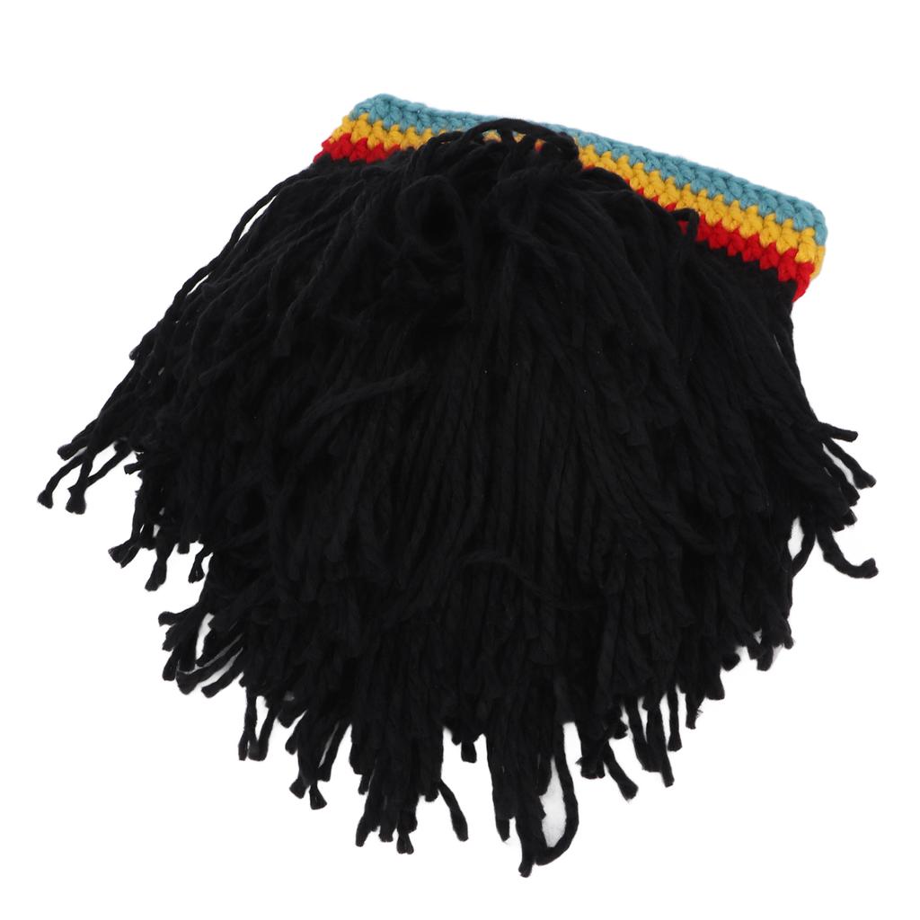 Funny Wig Hats High Elasticity Keep Warm Knitted Beanie Hat with Dreadlocks for Christmas Halloween