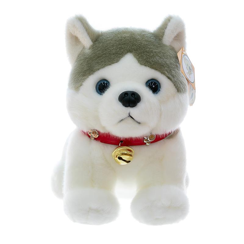 Symulacja urocza lalka husky pluszowa zabawka uroczy pies towarzysz lalka uspokajająca prezent na urodziny dziecka