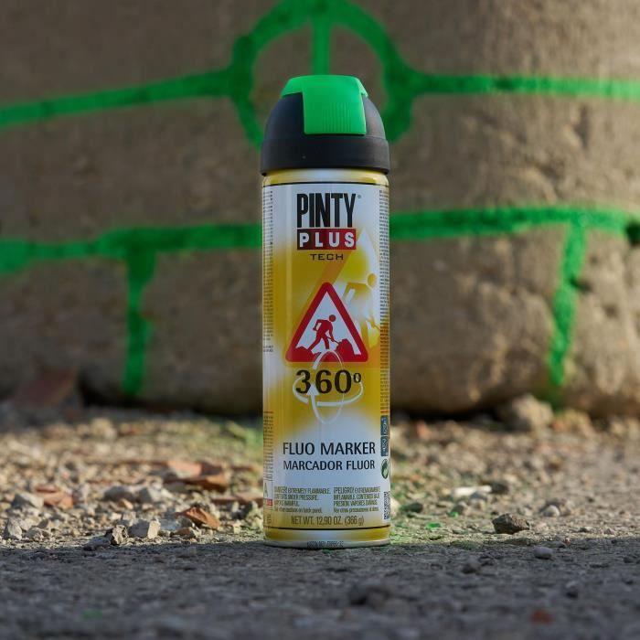 Peinture En Spray - PINTY - T136 - 500 mL - Fluorescente - Valve Multidirectionnelle 360°