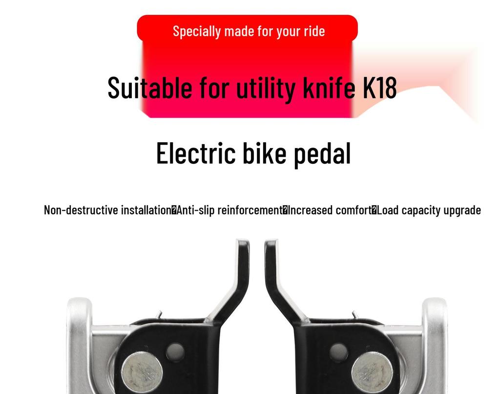 Foldable Foot Pedal for Big G/K18/K19 Small Knife Electric Bike