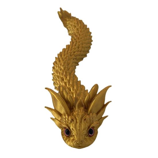 3D Printed Snake Figurine Flexible Articulated Snakes Model Stress Relief Fidget Toy for Home Office Desk Ornament Aquarium Landscape