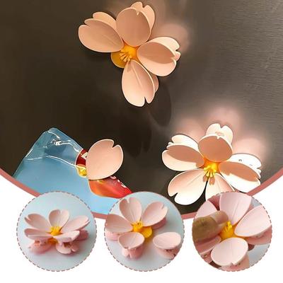 2 pièces Clips Magnétiques pour Sacs Fleur de Cerisier 3D Clips d'Étanchéité Polyvalents Pour Stockage Alimentaire Cuisine Décoration Réfrigérateur Outils Portables
