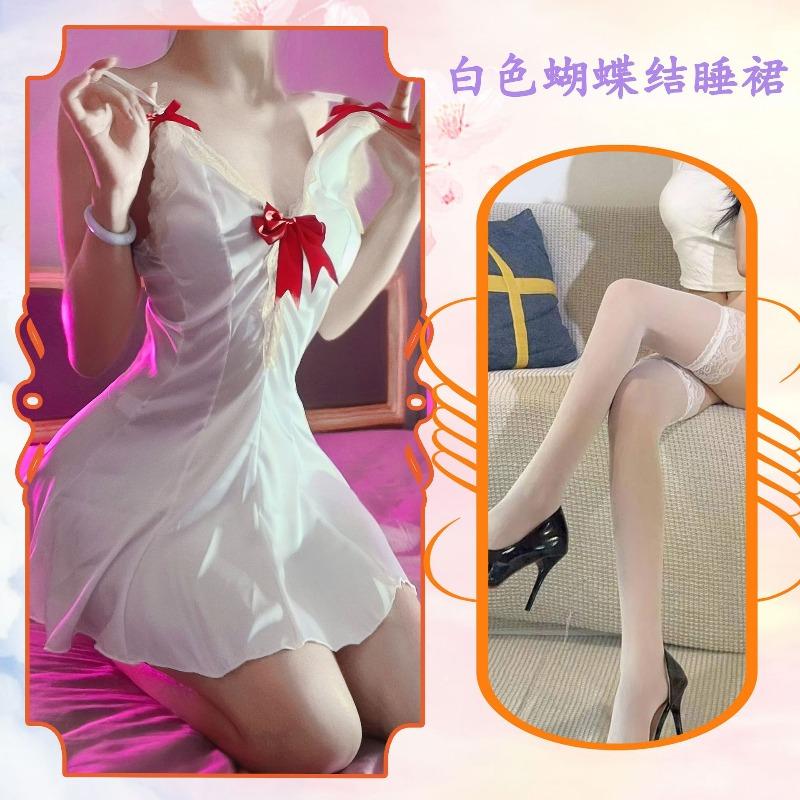Sexy underwear lace hollowed out pure desire girl pajamas private room suspenders sexy home nightgown nightclub set