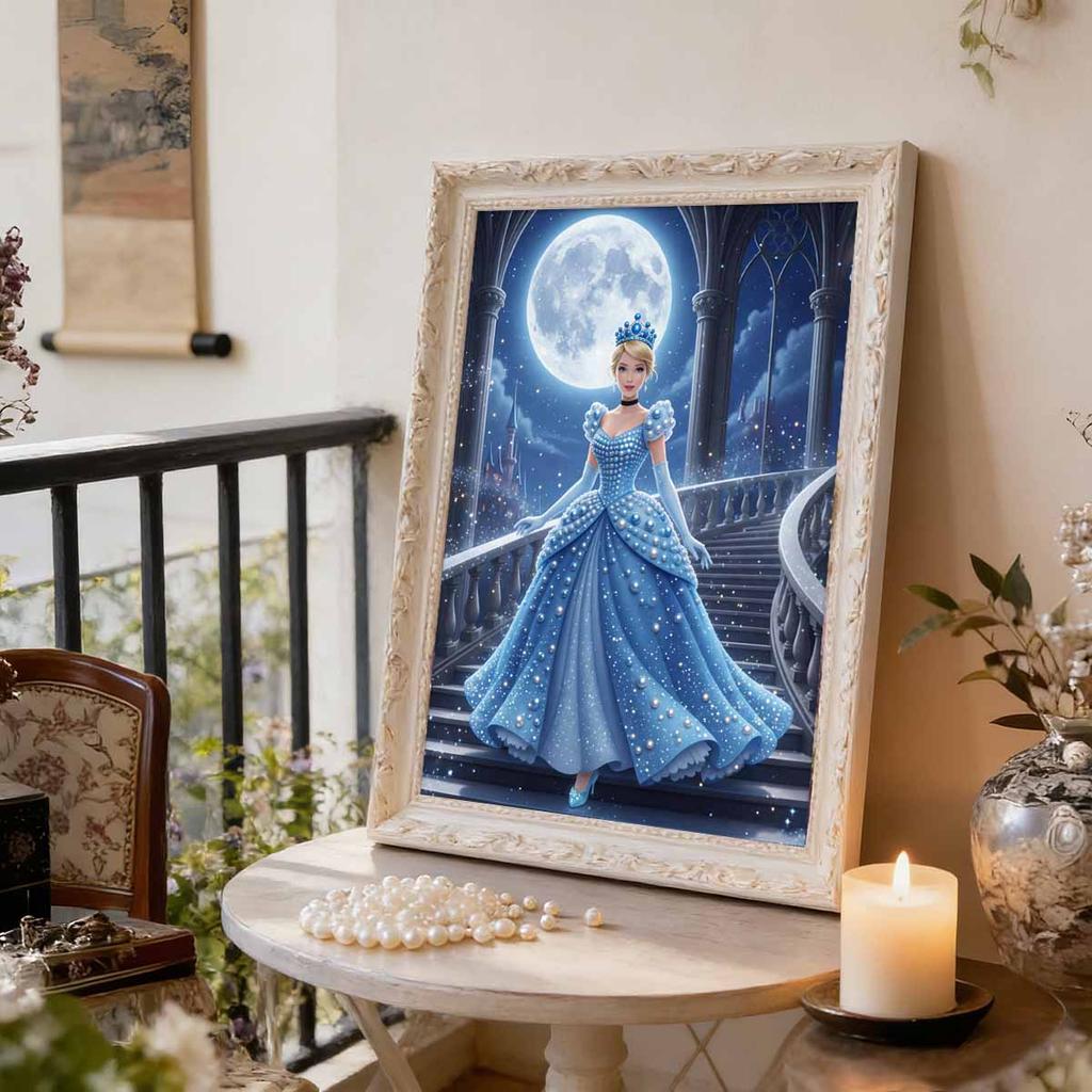 Disney 5D Pearl Painting Set DIY Snow Queen Elsa Painting Creative Hobby Home Decoration Children S Gift Knitted Decoration Wall Decorative Item