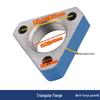 Flange Triangular RSRDDY com Conector de Mangueira