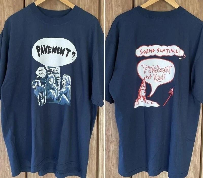 

Pavement band 2 sided navy Short Sleeve Unisex T shirt vtg S5XL S136 Unisex T-Shirt XXXL