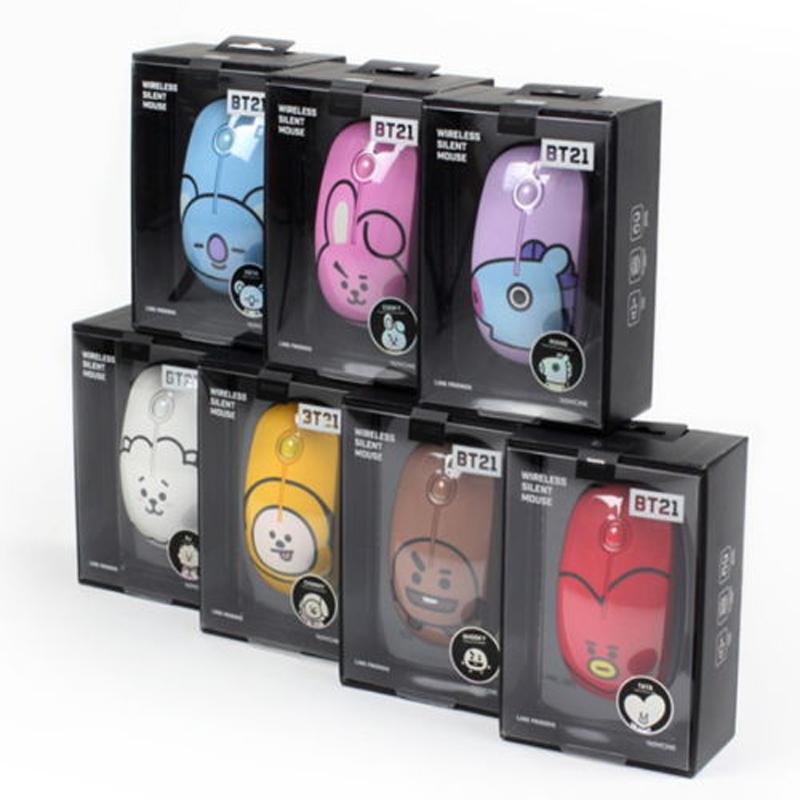 BTS BT21 Offizielle Kabellose Stille MAUS Gesichtstyp Charakter Authentisch