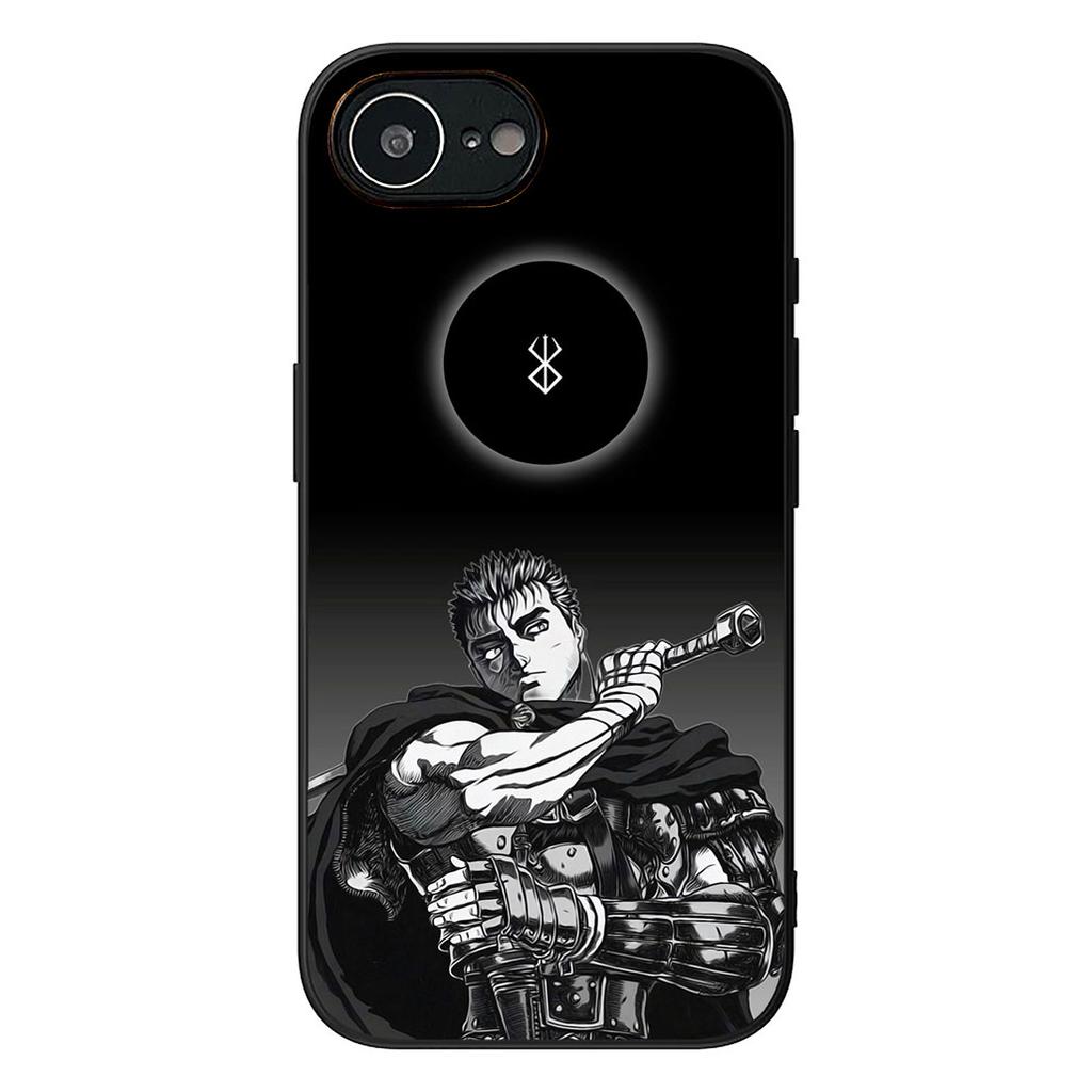 Berserk Anime Guts Phone Case for Apple iPhone 16 17 Air 14 15 Pro Max Plus 16+ 16E 14+ ProMax Cover Casing