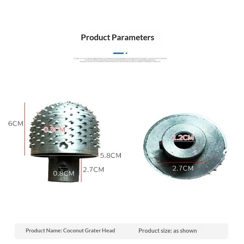 Electric Coconut Grater Head Blade Heavy Duty 12/14Mm Coconut Grater Head Roll Granate Model Coconut Graters Machine Head 1Pc