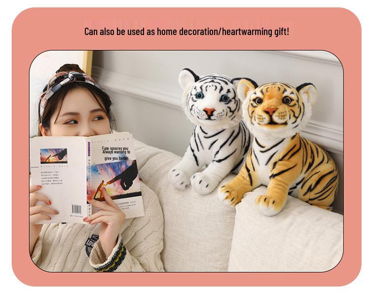 Realistic Tiger Plush Toy - Children's Birthday Gift & Cushion - Northeast Tiger Design