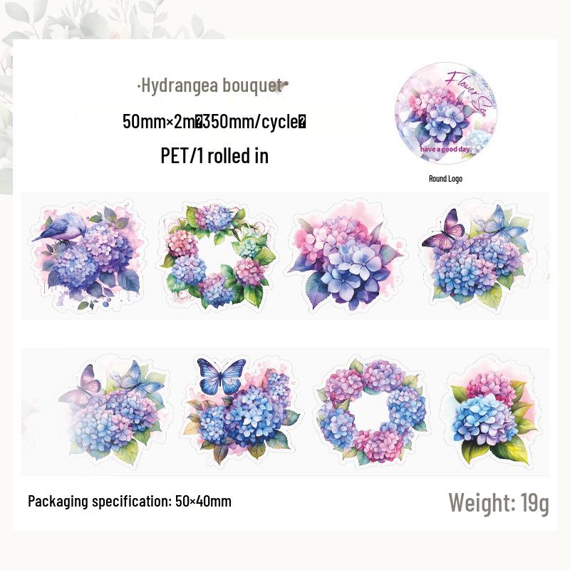 

Встречайте Море Цветов: Красивый вырубной ПЭТ васи-скотч для DIY журналов и коллажей