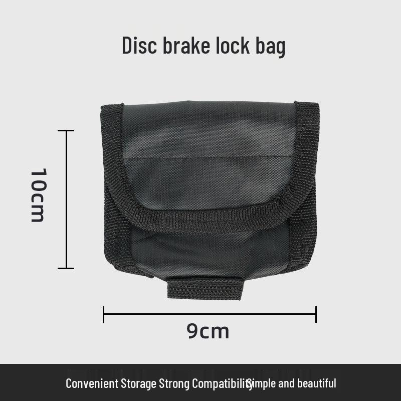 Lenkerhalterung aus Aluminiumlegierung mit abschließbarer Handytasche und Scheibenbremsenschloss-Tasche für Outdoor-Sportarten