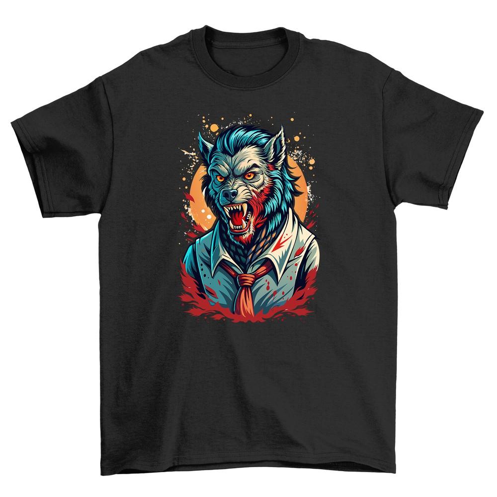 Vintage Feel with ''Retro_23'' Wolf Tee - Funny, 100% Cotton, Unisex Printed Desig