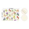 4PC Spring Floral Placemats, Woven Rectangular Table Mats, Machine Washable, Decorative