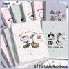 Velcro A7 Splatter Animal Mini Pocket Notebook Cover