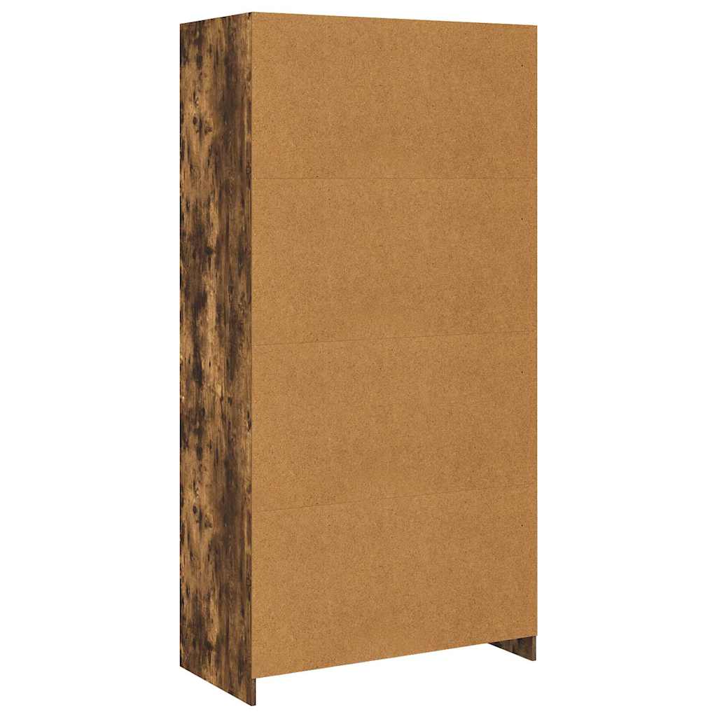 Wardrobe Smoked Oak Finish 100 x 50 x 200 cm Engineered Wood