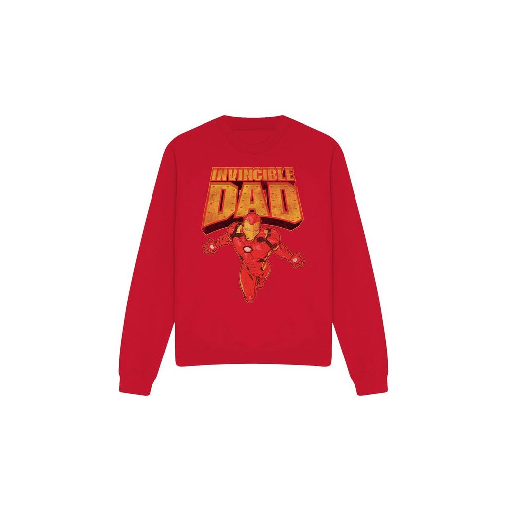 Iron Man Unisex Adult Invincible Dad Flying Fathers Day Sweatshirt