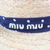 Excellent MIUMIU hat natural Raffia Women S 5HC255 Used