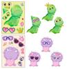 6 Sheets/Pack Dinosaur Face Change Cute Wind Independent Diy Children Quiet Toy Face Change Sticker