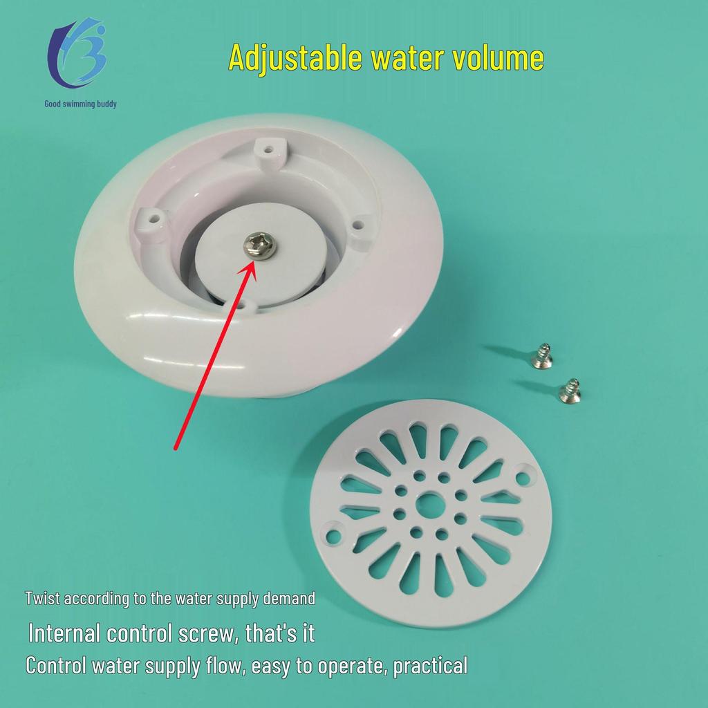 Adjustable In-Pool Concrete Water Inlet & Outlet for Circulation and Surfing