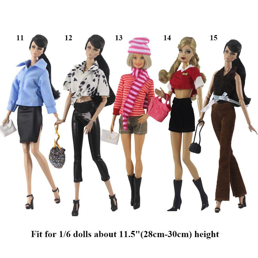 Fashion 11.5" 1/6 BJD Dolls Dolls Trousers Doll Coats Jeans Leather Pants Shorts Clothes Accessories