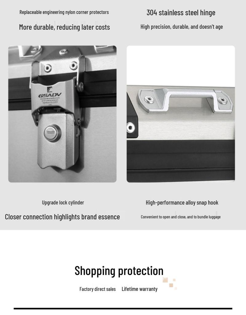 GSADV Aluminum Tail Box Rear Rack for KYMCO S350 - Original Modification Lining & Guard Accessories