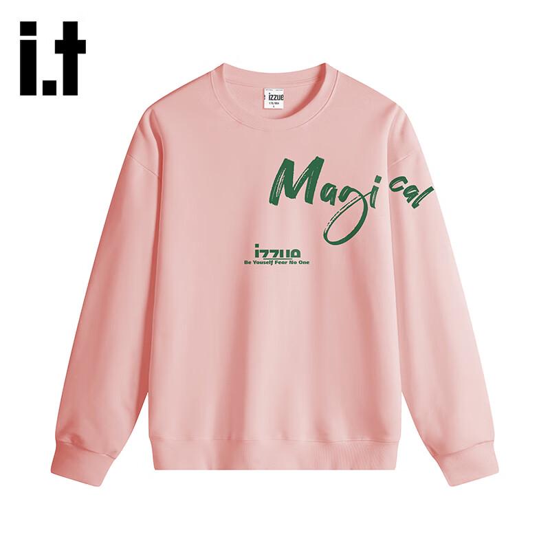Izzue Unisex Tungviktig Sweatshirt med Bokstavstryck och Rund Hals