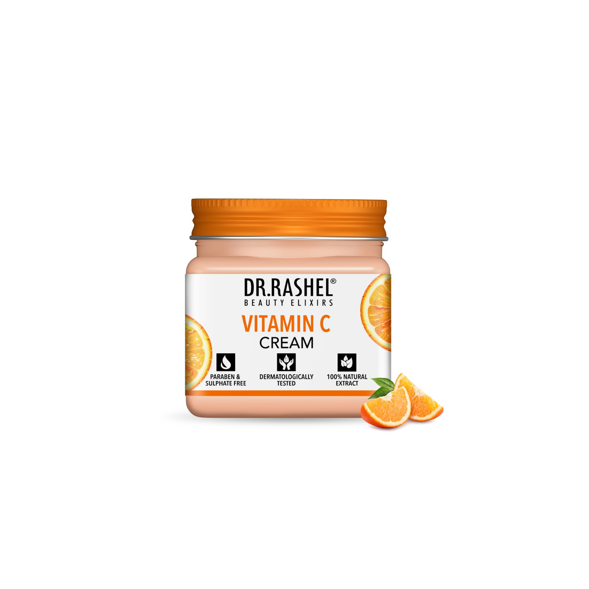 DR.RASHEL Vitamin C Face & Body Cream 45ML | Brightening & Moisturizing Cream with Vitamin C & Antioxidants | Even Skin Tone & Deep Hydration | Lig