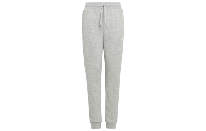 Adidas Originals Full Length Pants Kids  Apparel, Trefoil L Champions League Embroidery Fleece Lined Thermal Gray H32407 176
