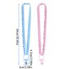 10pcs Pink Blue Baby Pacifiers Necklace for Baby Shower Gender Reveal Party Table Decoration Birthday Game Party Favors