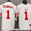 San Francisco 49ers NFL Football Jersey 1 Pearsall White Regular Fit Fan Apparel Men